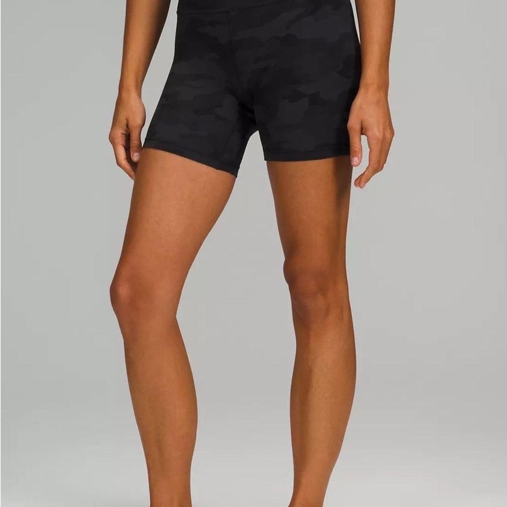 Lululemon camo biker shorts